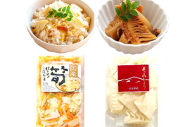 国産天然山菜 たけのこ炊込みご飯の素＆たけのこスライス水煮 各1袋
