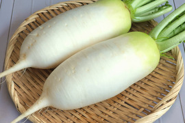 辛みが少なくクセの無いミニ大根!!(6本)
