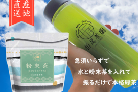 2023年新茶　粉末茶　知覧茶　1袋50g×3　日本茶インストラクター在籍店　鹿児島　日本茶