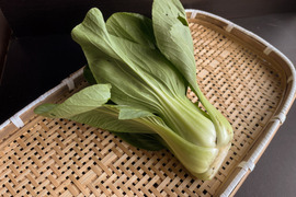 ぷりぷりジューシーな青梗菜（チンゲンサイ）【栽培期間中農薬不使用】350g×3〜4袋入り