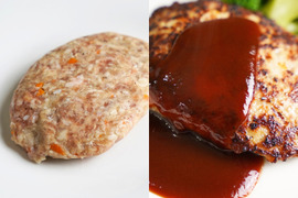 肉汁があふれる！10％の希少厳選豚「だいじょ豚」手造りハンバーグ４個