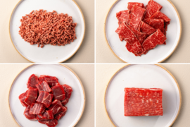 【 半 額 】［～8/24まで］【お試しBOX】牛肉料理おすすめ特別セット（ミンチ・切り落とし・ぶつ切り・ローストビーフ）計1.0kg