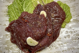 【自家製タレ漬け】京都美山鹿　焼肉スライス【1パック 200g】