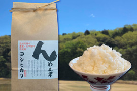 【農薬・化学肥料不使用】令和5年産『んめえ米 - コシヒカリ』白米 10kg