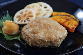 ＜タイムセール＞大根おろしたっぷり！元気豚　和風おろしハンバーグ　140ｇ　【404】