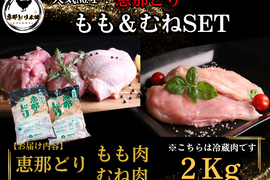 【福袋2025】選んで間違いなし✨大人気✨『恵那どり』もも・むね肉SET　各2㎏（冷蔵）
