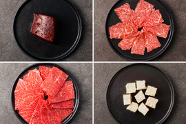 【家計応援＊25％OFF】［～6/28まで］牛脂付き！スタミナ満点焼肉3種セット（800g）（リブロース・カタ赤身・レバー・牛脂）