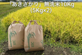 ★令和8年　とれたて新米「あきさかり」無洗米10Kg(5Kg×2)