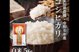 【節減対象農薬6割減】コシヒカリ 白米5kg【令和6年・愛知県産】