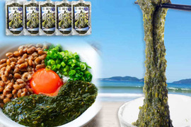 【春の食卓に海の彩り！】 粘りあかもく１８０ｇ×５個 便利なパウチタイプ