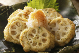 ふんわりつくね×シャキシャキ蓮根！みつせ鶏蓮根かさね揚げ（あおさ入り）計1kg