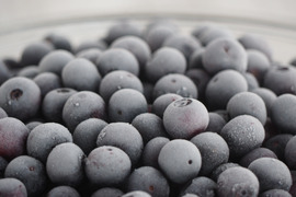 農薬不使用　そのまま美味しい！お特な中粒１kg冷凍ブルーベリー