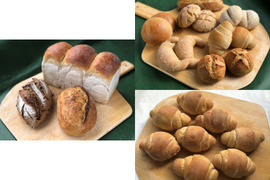【超貴重な有機JAS認証パン】パンセット④+⑥+パンBOX：麦の栽培から一貫生産　自然栽培小麦のみ使用したパンセット+テーブルロール×8+基本のパンBOX