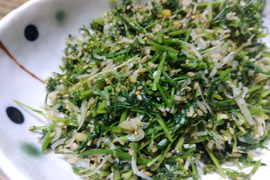 【自然栽培】今だけやわらか人参葉500g