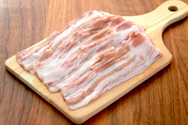 【数量限定】お口でとろける！元気豚 バラスライス　500ｇ【528】