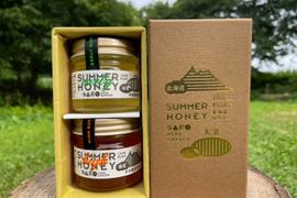 ギフトセット『初夏』『盛夏』（小瓶80g×2） 非加熱生はちみつ北海道産蜂蜜