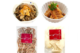 国産天然山菜 ぜんまい水煮200ｇ&たけのこスライス水煮150g 各1袋 春を先取り