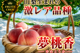 【日テレ『news every』紹介】山梨生まれ激レア品種🍑夢桃香🍑本場山梨の品種指定キャンペーン🍑カリッと締まった果肉×豊かな甘み✨お試し約1㎏【朝どれ】🍑6月下旬～発送🍑
