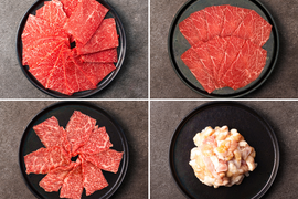 【家計応援＊30％OFF】［～8/16まで］旨み濃厚！焼肉食べ比べ3種+ホルモンミックスセット（900g）（カタ赤身・とうがらし・リブロース・ホルモンミックス）自然派グラスフェッド黒毛和牛♪
