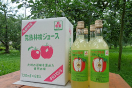 牛乳で割っても美味しい！！樹上完熟サンふじのリンゴジュース6本入り2箱まとめ買いセット。まぼろしのりんごと呼ばれる栃木県矢板市から!