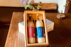 【夏ギフト】しあわせ米のあまざけ飲み比べ２本セット（米も糀も自然栽培のしあわせ米）