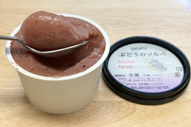 濃厚果汁 ぶどうのソルベ 6個入り シャーベット【ブラックビート100％使用】