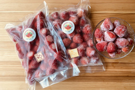 冷凍いちご 1袋(500g)×2袋　いばらキッス・おいCベリー 各1袋セット 朝採りいちごの美味しさそのまま冷凍！※砂糖・添加物不使用