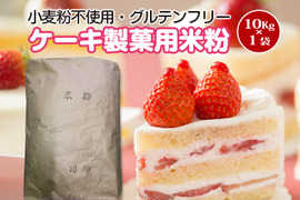 【グルテンフリー】ケーキ・製菓用米粉 10kg×1袋（とよはしこめこ使用）