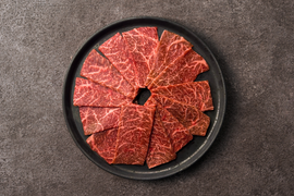 ＼新商品／ 焼肉用イチボ150g　赤身の旨味と霜降りのバランスがとれた希少部位！