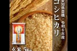 【節減対象農薬6割減】コシヒカリ 玄米5kg【令和6年・愛知県産】