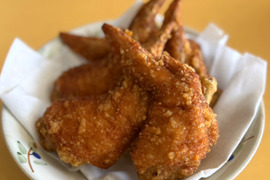冷凍　手羽先唐揚げニンニク風味【30本】＊簡単調理/お弁当/おつまみ/冷凍可/無添加