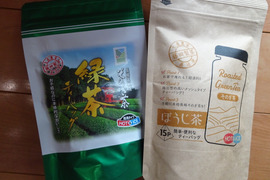 （レターパック・２本入り）霧がかかる標高250ｍで育ったそのぎ茶　上級ティーバッグ（5ｇ×20個入）・ほうじ茶ティーバッグ（3.5ｇ×15個入り）
