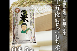 【節減対象農薬6割減】十五夜もち（もち米） 白米5kg【令和7年・愛知県産】