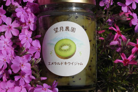 エメラルドキウイジャム（瓶詰品、内容量１４０ｇ、蜂蜜入り）