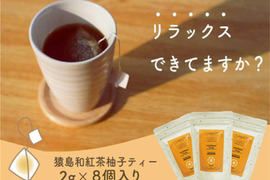 【実質送料無料】お茶 SASHIMA YUZU JAPANESE BLACK TEA／2g×8（3袋）ゆず 和紅茶 ティーバッグ