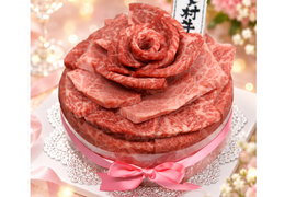 【大切な人への贈り物へ】黒毛和牛『下村牛』　肉ケーキ 500g