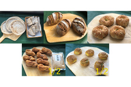 全部有機！有機ピザ台＆有機ピタ+パンセット①+Singleパン⑳+Sweets①Harf+⑥Harf：麦の栽培から一貫生産　自然栽培有機小麦のみ使用したPizza&Pita＆各種有機パン＆Sweets