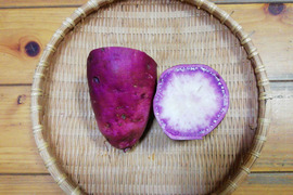 さつまいも(パープルスイートロード)３㎏前後【農薬化学肥料不使用】【熨斗(のし)対応可】【あわせ買い可】　サツマイモ