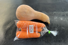 ☆有機JAS認証☆つるくびかぼちゃとにんじんのセット