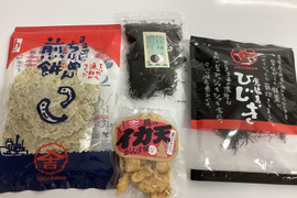 瀬戸内のそのまま食べられる　ふりかけ、がんすイカ天、ちりめん煎餅、さらだでおいしいい鉄釜ひじき4種ぽっきり2000円通常２３４８お得　食べチョク日本一になった生産者お手軽にポスト便で【9周年感謝祭】