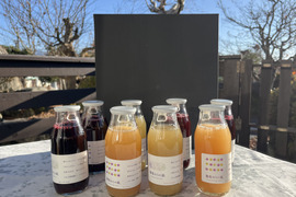 【冬ギフト】ワイン用ぶどうで作ったジュース　4品種各2本　飲み比べセット180ml✖️8本【熨斗対応可】