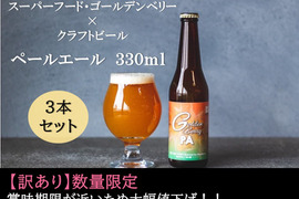 【訳ありでお得!1,000円引き!!】トロピカルな香りと旨味!!スーパーフード「ゴールデンベリーペールエール(クラフトビール)」330ml×3本入り