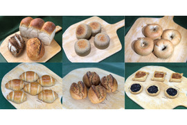 全部有機！パンBOX+Singleパン⑧Harf+⑪Harf+⑮Harf+1/3⑫+2/3SComp：麦の栽培から一貫生産　自然栽培小麦のみ使用した基本のパンBOX+パン4種+Sweets2種