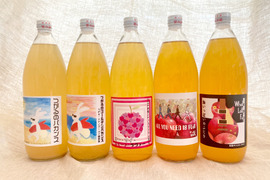 酸化防止剤無添加☆りんご100％ストレートジュース　たっぷりファミリーボトル(1000ml)３本セット
