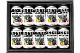（予約）圧倒的スパイシー！生姜15％！GINGER ALE BEER350ml/10本