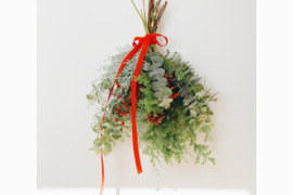 クリスマスのスワッグブーケ