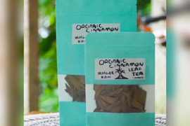 【味に自信あり：新商品！西表島原産　琉球ニッキ茶（オキナワニッケイ/カラキ茶）　100% 自然栽培＆農薬不使用（７g）