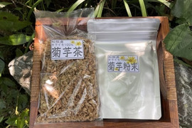 農薬不使用【菊芋粉末&菊芋茶】化学肥料不使用・パウダー微粉末とお茶