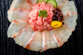 みやびブランド 「三種海鮮丼」セット(鯛・勘八・鮪)