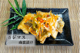 【八ヶ岳の味覚】解凍するだけ！ニジマス南蛮漬け